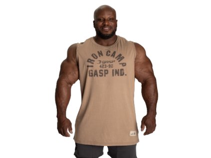 Gasp THROWBACK S/L WASHED DESERT – tielko Gasp oprané pieskové