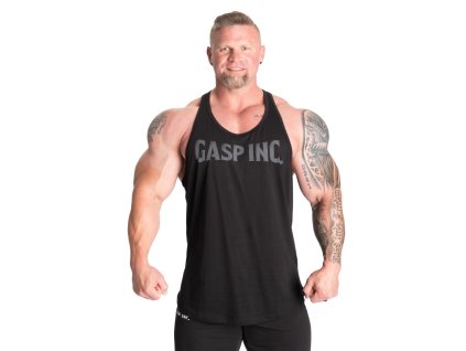 Gasp ESSENTIAL T-BACK BLACK/GREY – tielko Gasp čierno-šedé