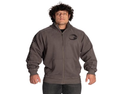 FitnessHouse.cz - pánská teplá mikina s kapucí na zip PRO GASP HOOD GREY no. 220862-959.1