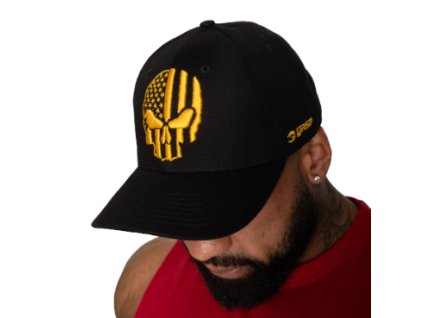 FitnessHouse.cz - sportovní kšiltovka s lebkou Gasp RELENTLESS CAP BLACK/YELLOW no. 230821-900.1