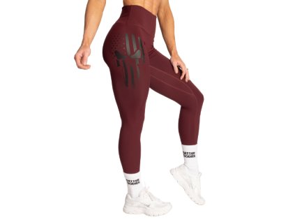 FitnessHouse.cz - kvalitní legíny Better Bodies Skull core leggings maroon - art.no. 111180-393.1
