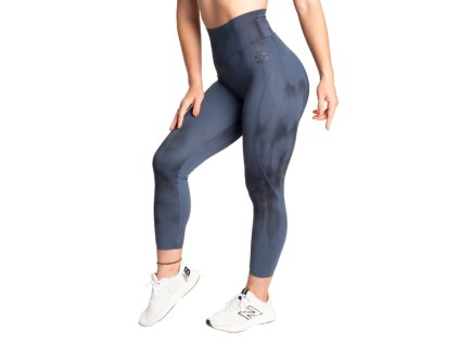 Better Bodies HIGH WAIST LEGGINGS SKY BLUE GRUNGE – legíny Better Bodies modré grunge
