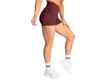 FitnessHouse.cz - dámské kraťasy s vysokým pasem Better Bodies SKULL CORE SHORTS MAROON - NO. 111182-393.1