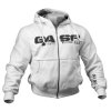 Gasp 1,2 LBS HOODIE WHITE – mikina s kapucí Gasp bílá