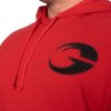 Gasp DISTRESSED HOOD CHILI RED – mikina s kapucí Gasp červená