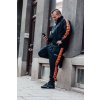Gasp TRACK SUIT JACKET BLACK/FLAME – mikina Gasp černo-oranžová