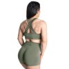Better Bodies SCRUNCH SPORTS BRA WASHED GREEN– sportovní podprsenka Better Bodies sepraná zelená