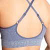 Better Bodies CURVE SCRUNCH BRA BLUE MELANGE – sportovní podprsenka Better Bodies modrá melanž