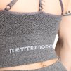 Better Bodies ROCKAWAY BRA GRAPHITE MELANGE – sportovní podprsenka Better Bodies grafitová
