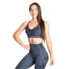 Better Bodies HIGH LINE SHORT TOP SKY BLUE GRUNGE – sportovní podprsenka Better Bodies modrá grunge