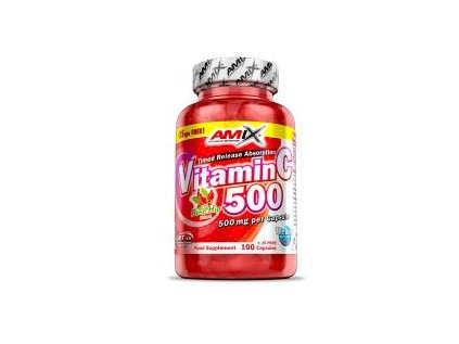 Amix Vitamin C 500mg + Rose Hips 125 kapslí