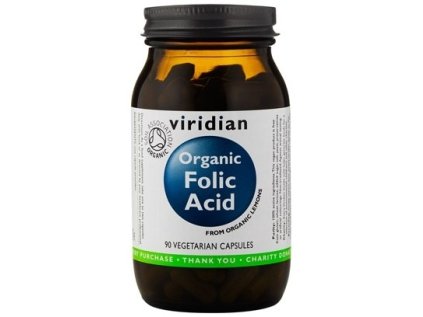 Organic Folic Acid (kyselina listová) 90 kapslí
