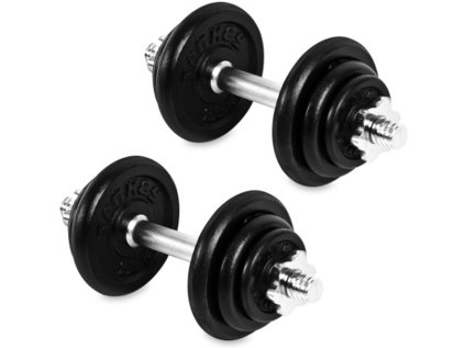 Sada jednoručních nakládacích činek Egir 20 kg (2 x 10 kg)