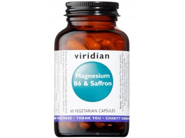 Magnesium B6 & Saffron 60 kapslí (Hořčík, vitamín B6 a šafrán)