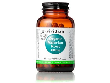 Organic Valerian Root 400mg 60 kapslí