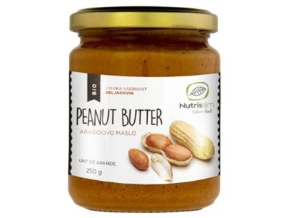 peanut butter arašídové máslo bio nutrisslim