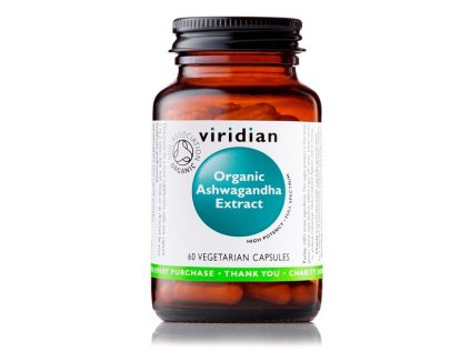 Organic Ashwagandha extract 60 kapslí