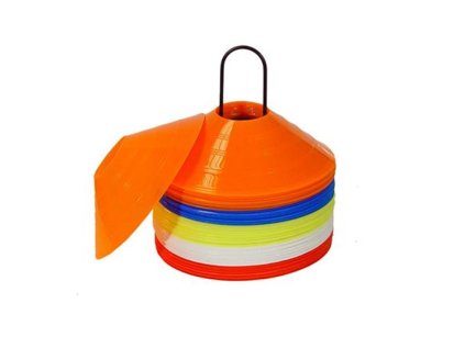 Spokey POST- mety pro značení hřišť , 19 cm průměr, 6 cm výška, 50ks