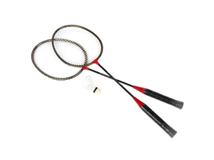Spokey BADMNSET1 Sada na badminton - 2 x raketa, košíček, obal