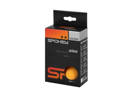 Spokey SKILLED Pingpongové míčky 2* oranžové 6 ks