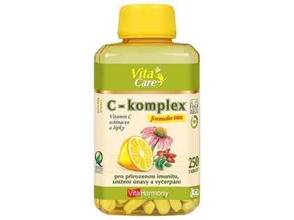 C-komplex - Formula 500, postupné uvolňování, se šípky a echinaceou - XXL economy balení 250 tbl.