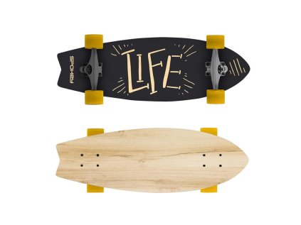 Longboard LIFE 67,5 x 25,5 cm, ABEC7