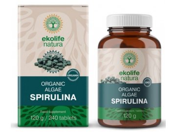 Algae Spirulina Organic 240 tablet (Bio řasa spirullina)