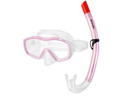 růžový šnorchlovací set 1