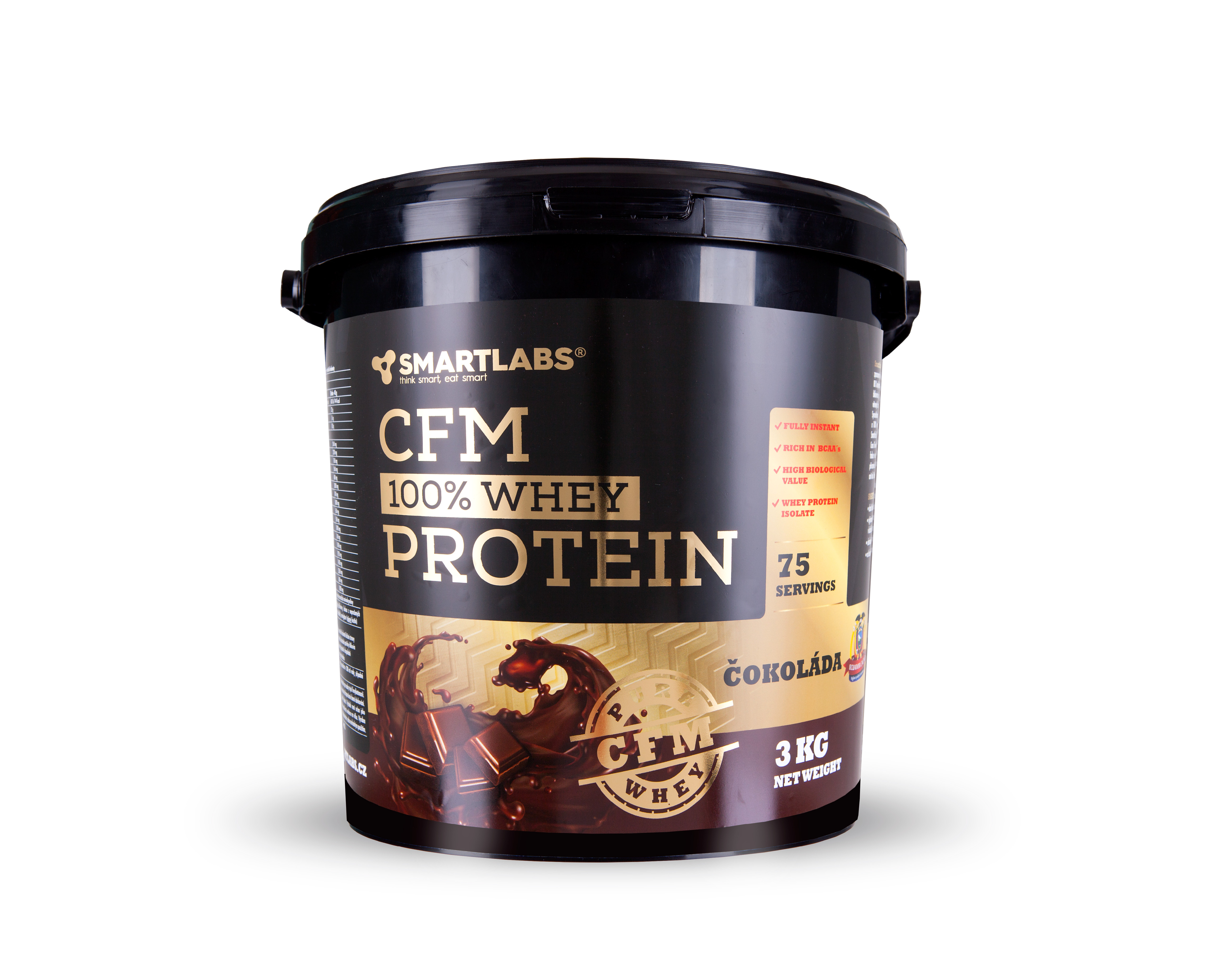 Smartlabs CFM 100 % Whey protein 3kg Příchuť: Čokoláda