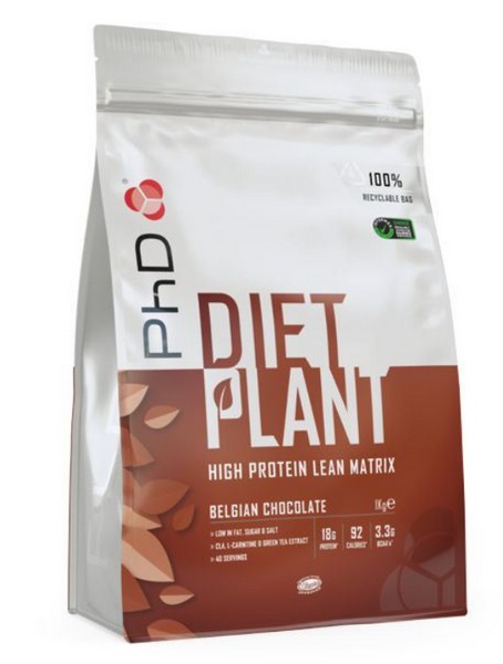 PhD Nutrition Diet Plant Protein 1kg Příchuť: Čokoláda