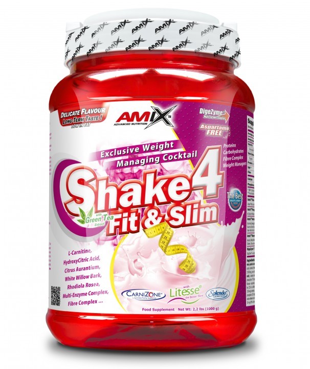 AMIX Shake 4 Fit&Slim 1000 g Příchuť: Čokoláda