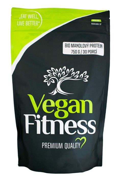 Vegan Fitness Mandlový Protein BIO 750 g Příchuť: Bez příchutě