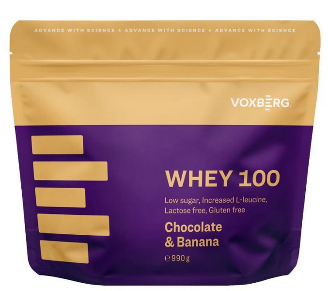 Voxberg Whey Protein 100 990g Příchuť: Čokoláda + banán