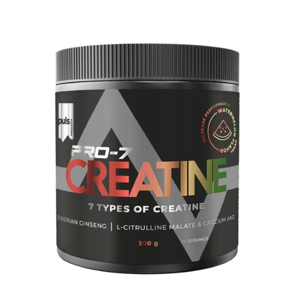 PULS nutrition Creatin PRO-7 300g Příchuť: Zelené jablko