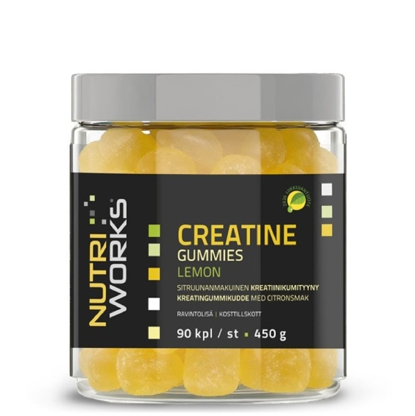 NutriWorks Creatine Gummies 450g 90 gummies lemon