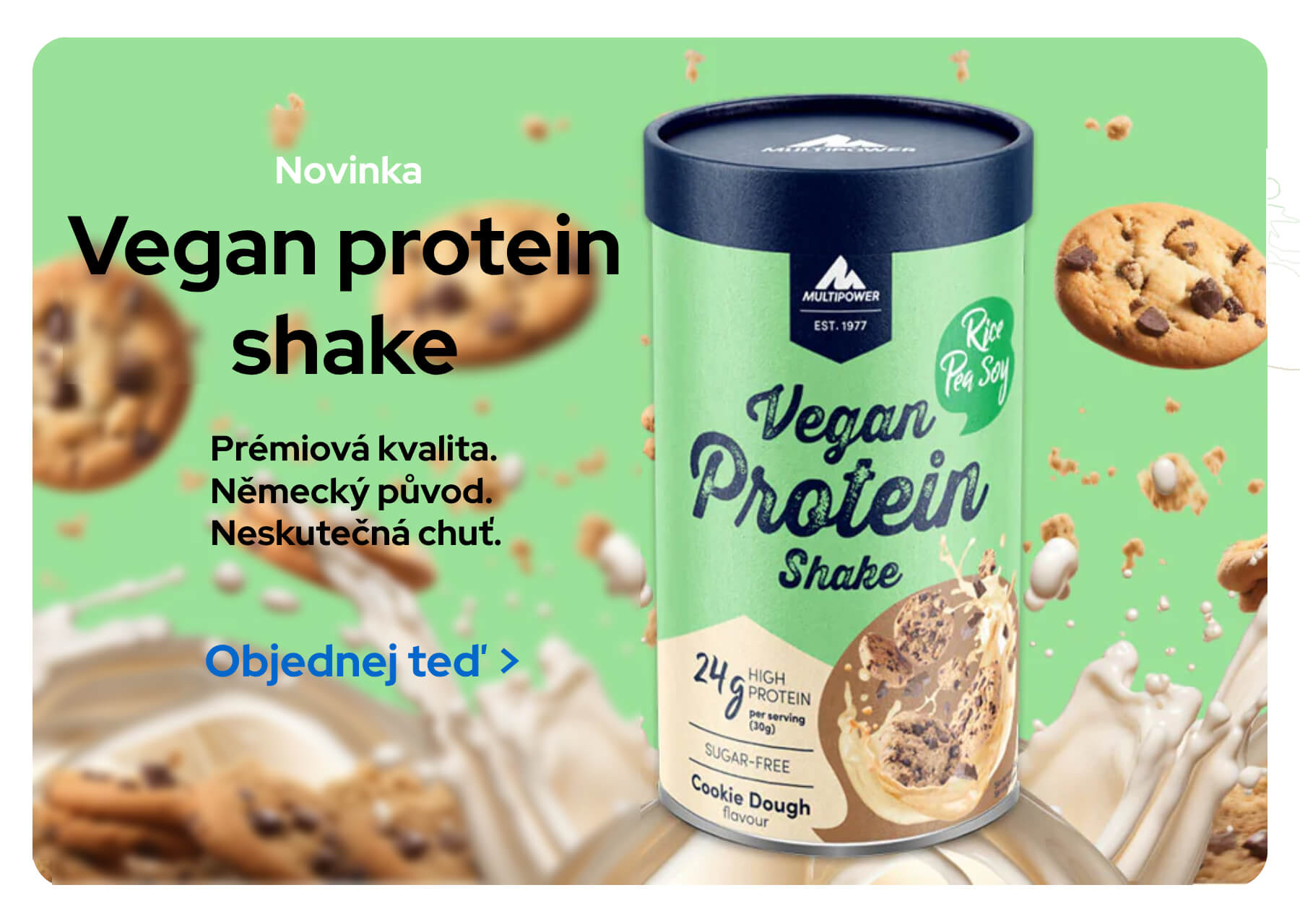 Multipower Vegan Protein shake rostlinný protein 420 g Fitnessshop cz praha