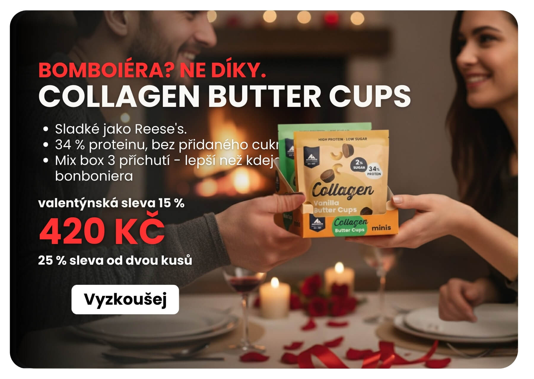 Valentýnský sleva collagen butter cups