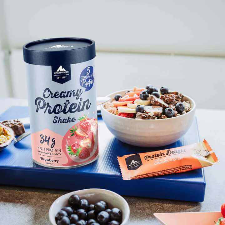 Creamy Protein Shake noční protein 420g jahoda