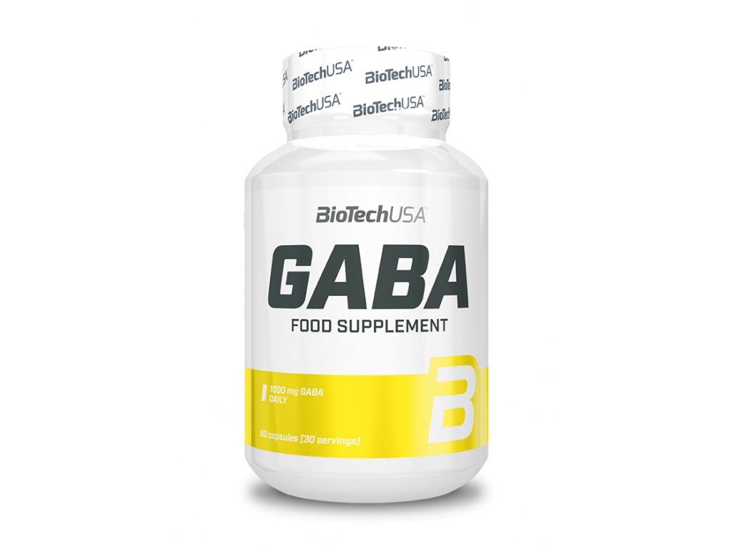 BioTech Gaba 60 cps doplněk stravy s kyselinou gama aminomaselnou fitnessshop cz praha