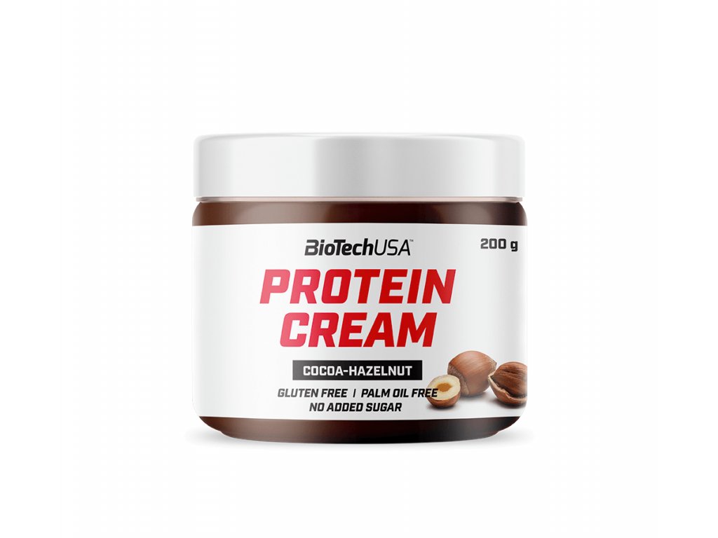 BioTech Protein Cream 200 g kakaová pomazánka s lískovými oříšky a syrovátkovým proteinem fitnessshop cz praha