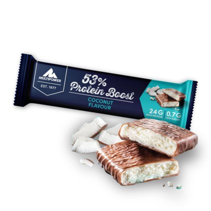 Multipower 53% protein boost fitnessshop cz praha coconut flavour