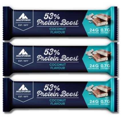 MULTIPOWER 53% PROTEIN BOOST 45g cookies cream proteinová tyčinka