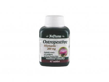 MEDPHARMA – Ostropestřec, silymarin 200 mg 67tbl