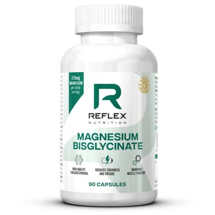 Reflex Magnesium Bisglycinate 90 cps bisglycinat horecnaty doplněk stravy fitnessshop cz praha