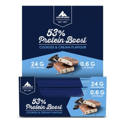 Multipower 53% protein boost proteinová tyčinka 45 g fitnessshop cz praha cookies box