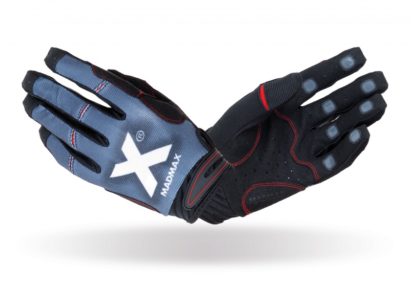 MADMAX X Gloves Grey crossfitové rukavice Velikost: XXL