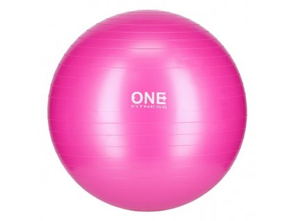 GYM BALL 10 55 CM RUŽOVÁ GYMNASTICKÁ LOPTA ONE FITNESS