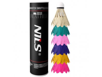 NBL6216 BEDMINTONOVÉ LOPTIČKY MULTICOLOR 6 KS NILS