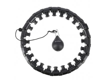 Masážny hula hop HMS HHW01 so závažím čierný