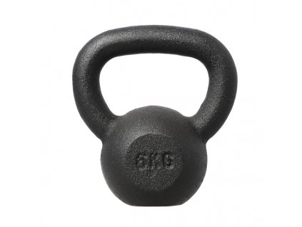 Liatinový kettlebell HMS KZG06 6 kg, čierny